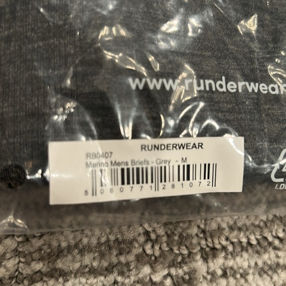 Runderwear Merino Men's Briefs Grey M - Picture 4 of 7